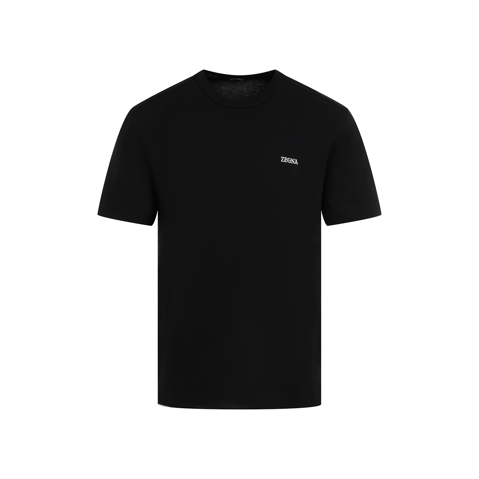 Shop Zegna Cotton T-shirt In Nero Unito