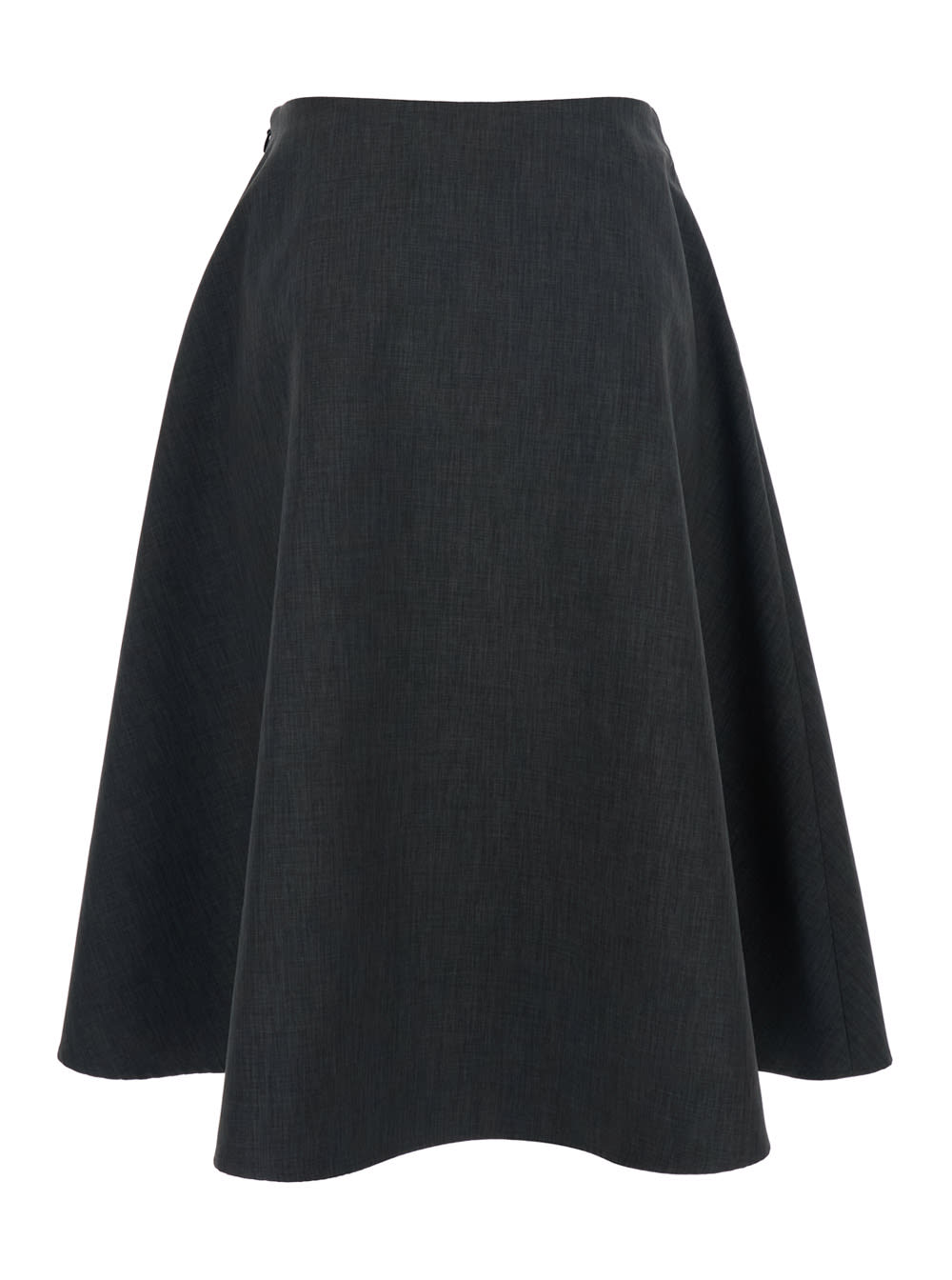 Msgm Zipper Skirt In Black
