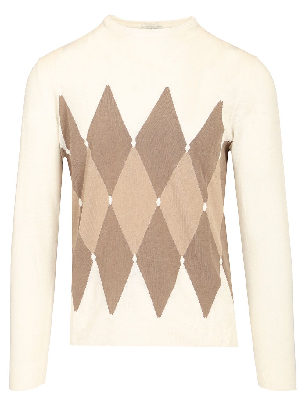 Crew Neck Pullover 100%wo Merino Finezza 7 Cioccolato