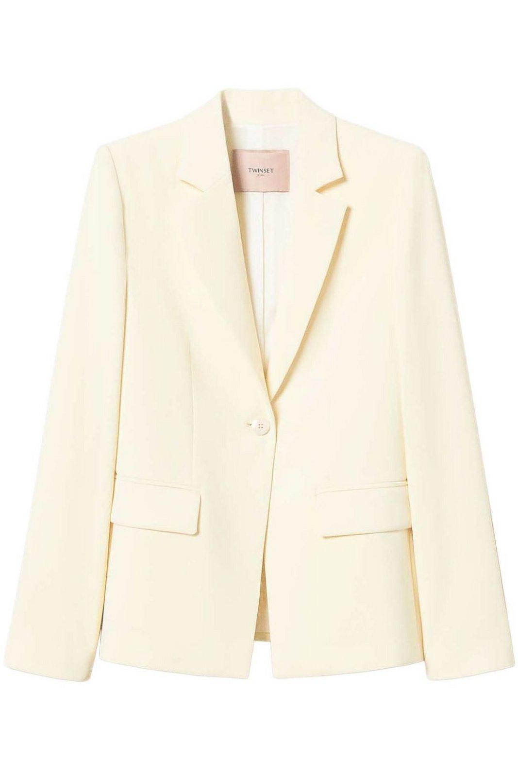 TWINSET SINGLE BUTTON BLAZER JACKET