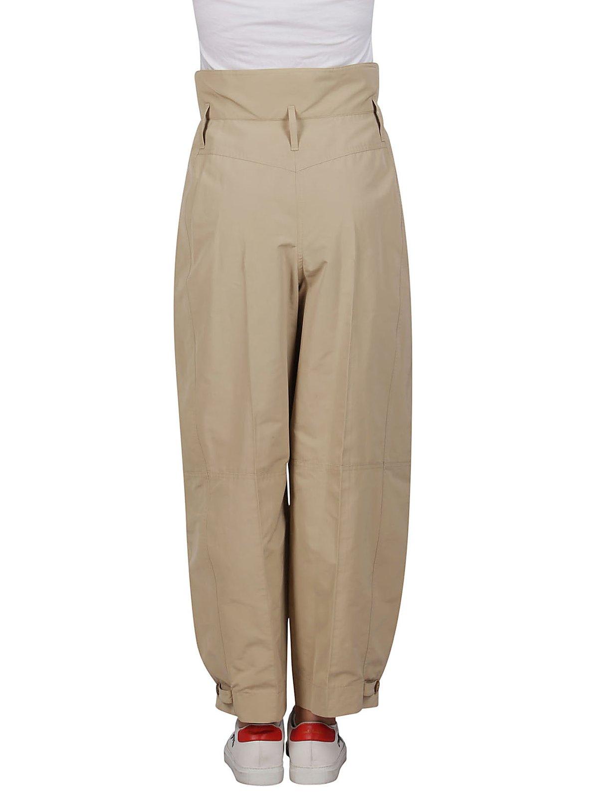 Givenchy High-waist Trousers In Beige