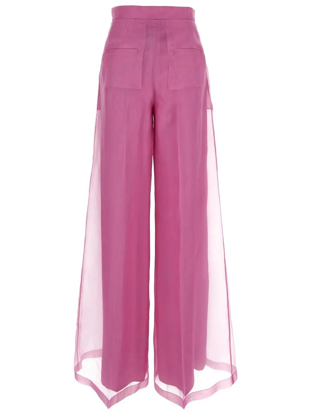 Shop Max Mara Calibri Trousers In Pink