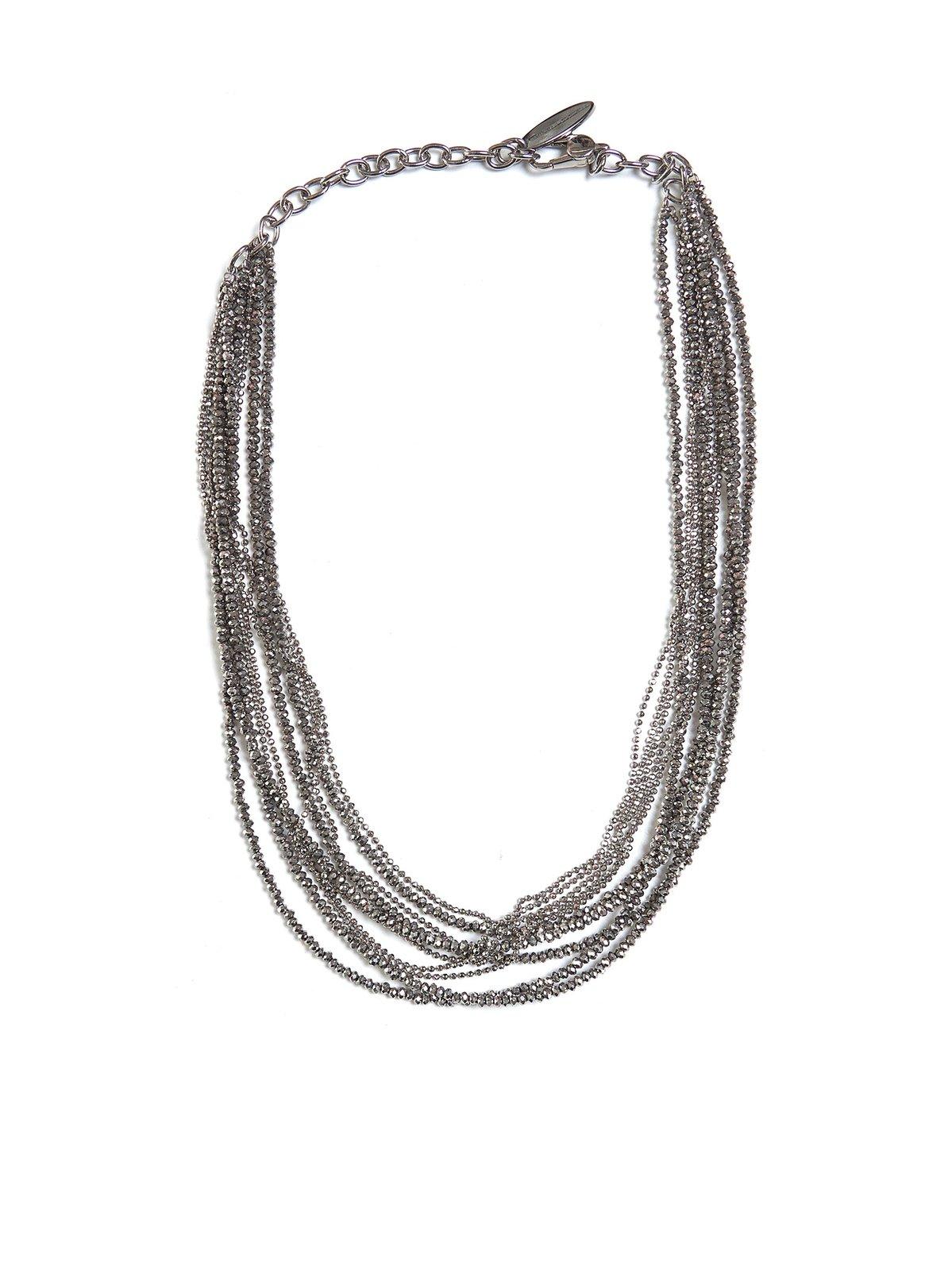 Vetro Bead Lobster Claw Fastened Necklace