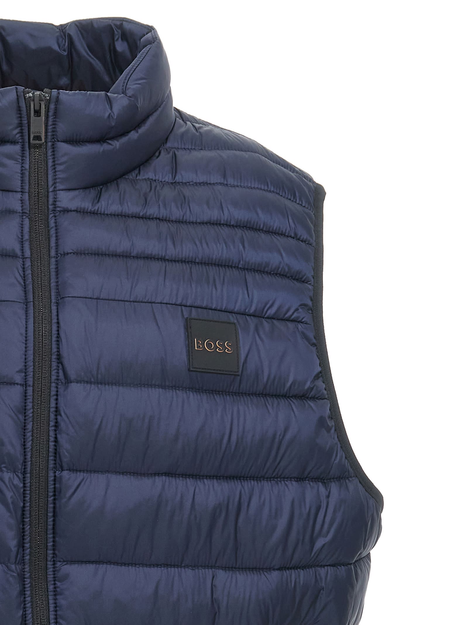 Shop Hugo Boss Odeno1 Vest In Blue