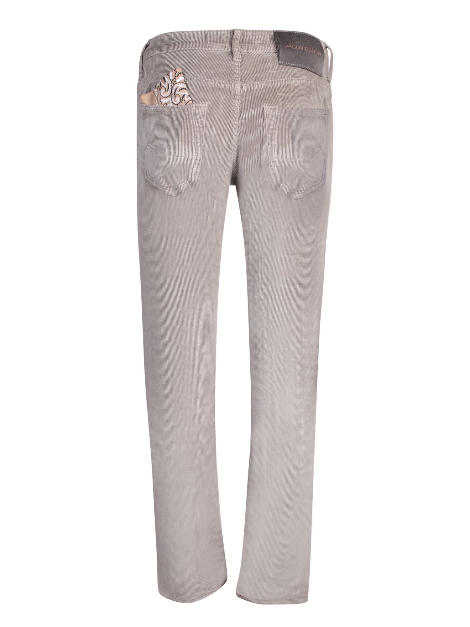 Jacob Cohen Taupe Cropped Leg Jeans In Beige