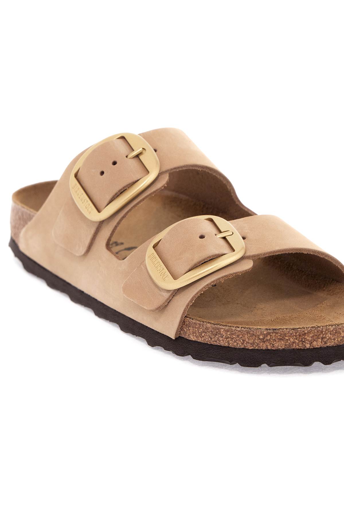 Shop Birkenstock Arizona Big Buckle Sandals In Sandcastel (beige)
