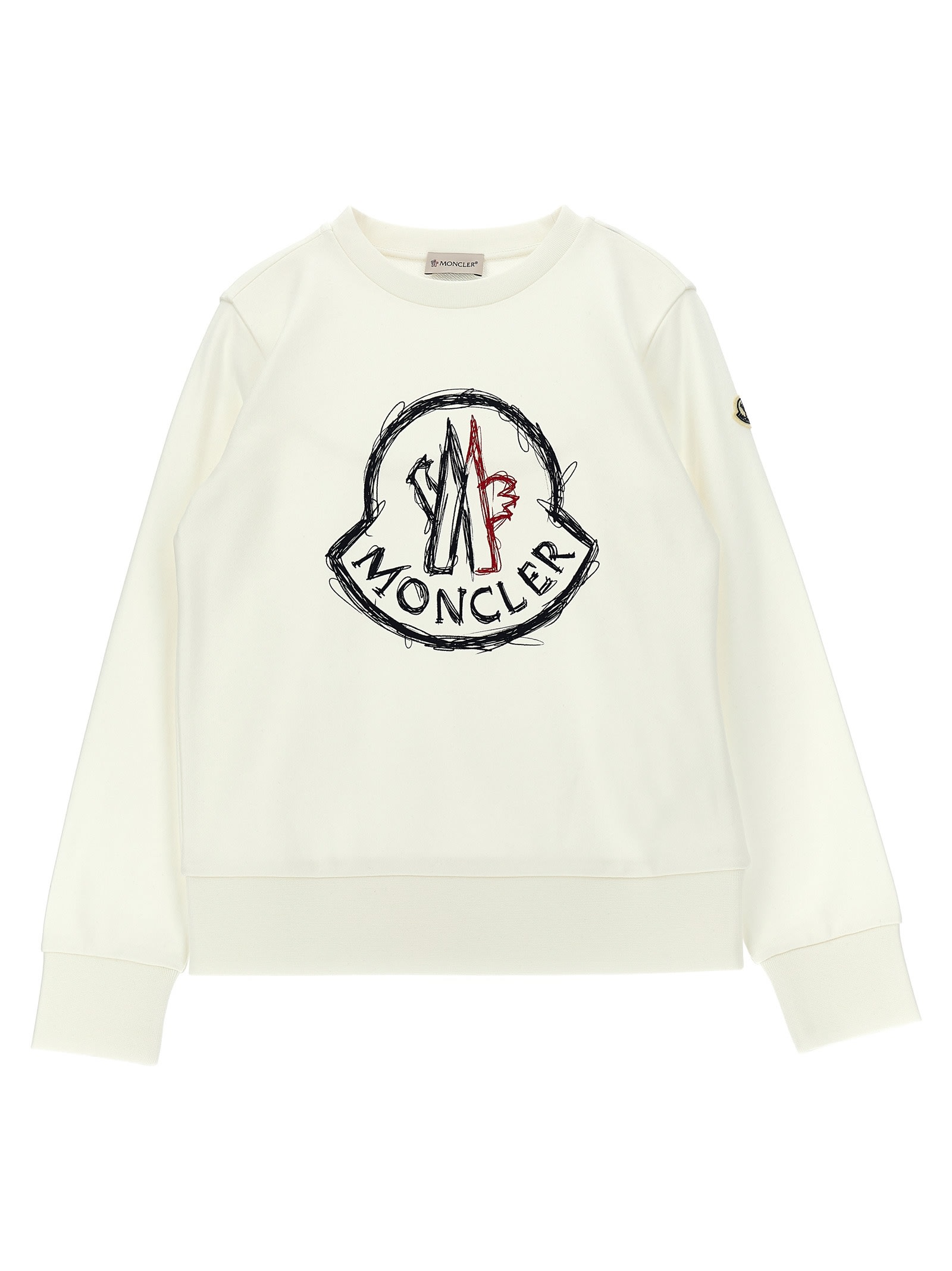 Moncler Long-sleeved Sweater In White