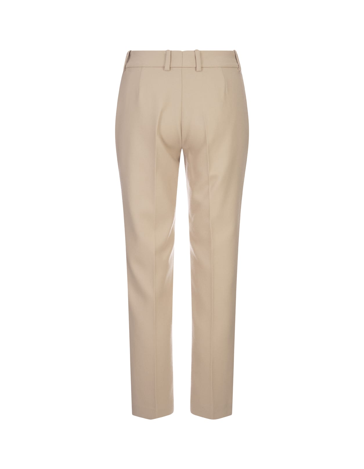 Shop Ermanno Scervino Beige Wool Classic Trousers In Brown