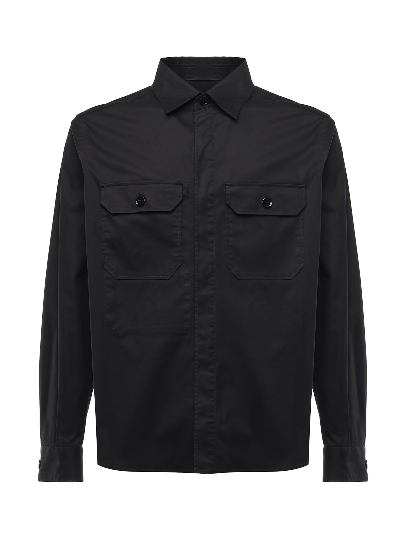 Shop Zegna Cotton Blend Shirt