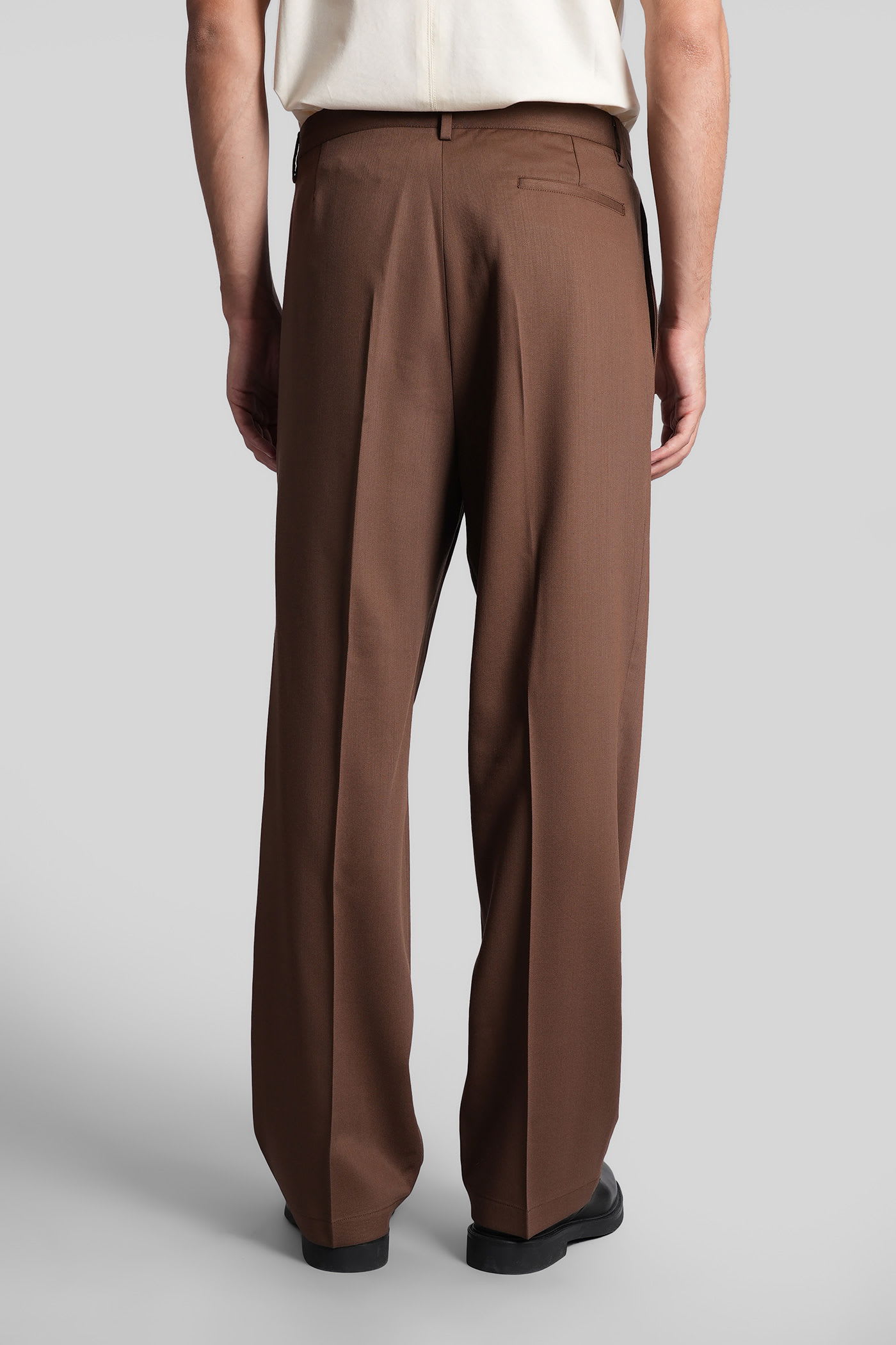 Costumein Norrie Pants In Brown Wool In Brown