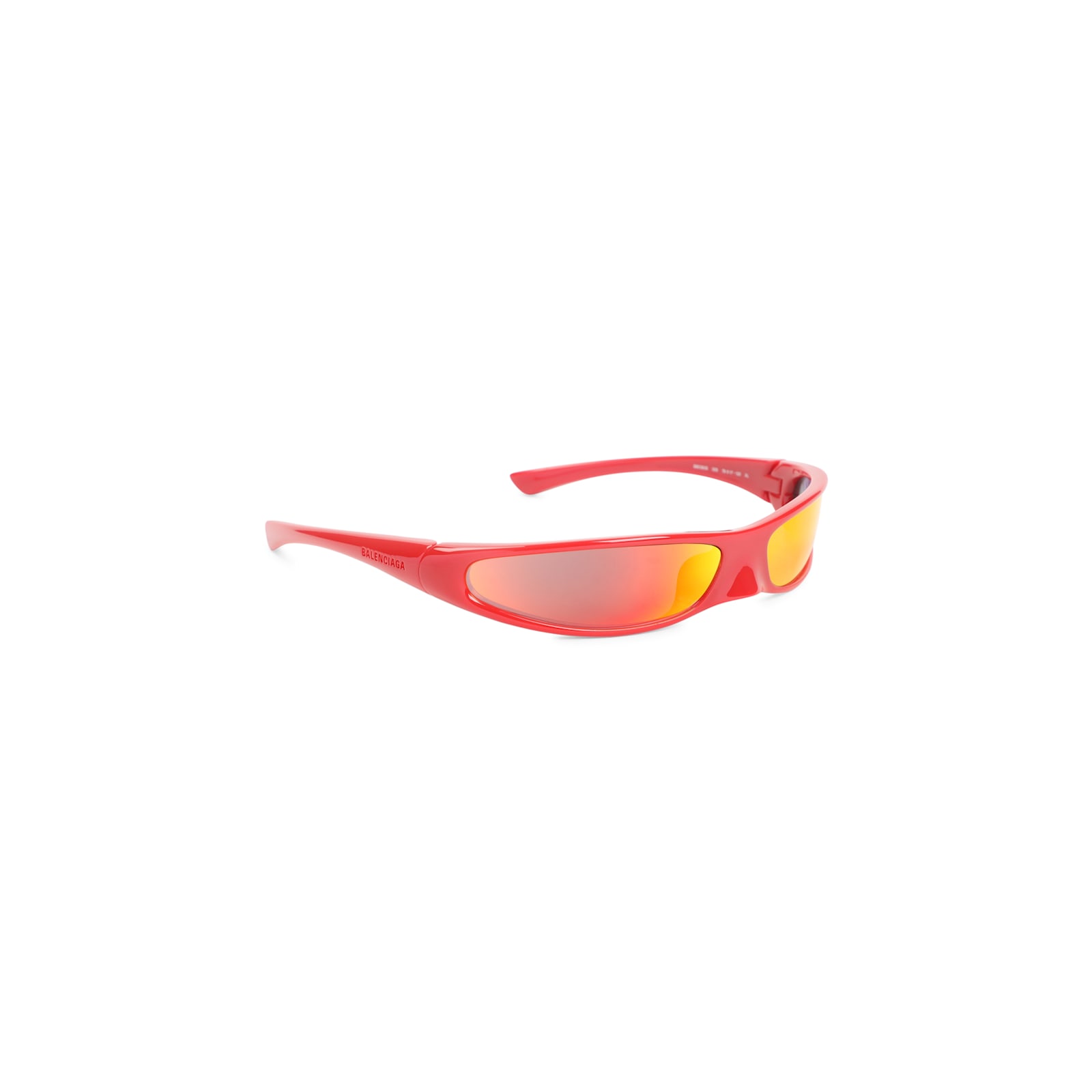 Balenciaga Blade Rectangular Wraparound Sunglasses In Pink