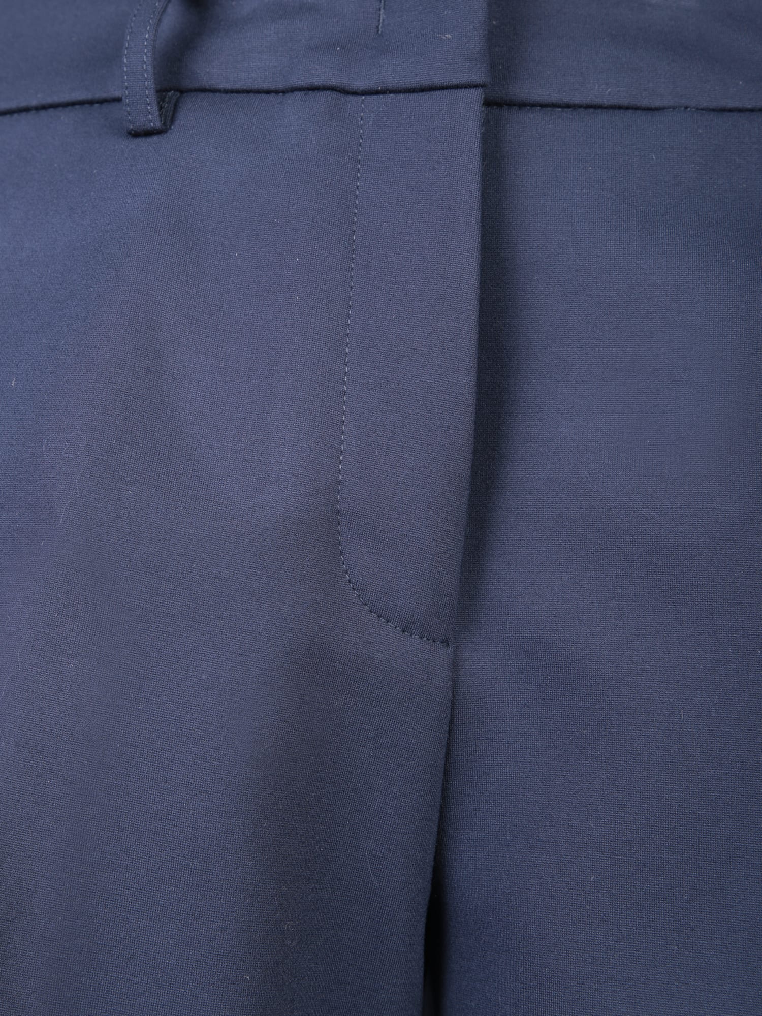 Blanca Vita Tailored Straight Trousers With Luxurious Fabric Blend And Elegant Finish In Blue