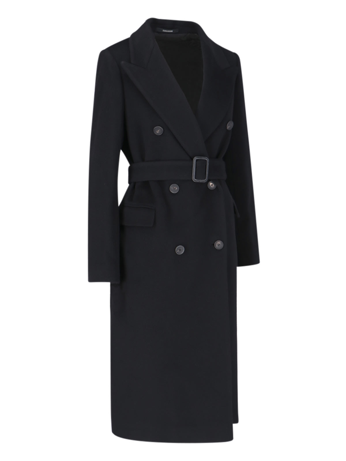 Tagliatore 'jole' Double-breasted Coat In Black