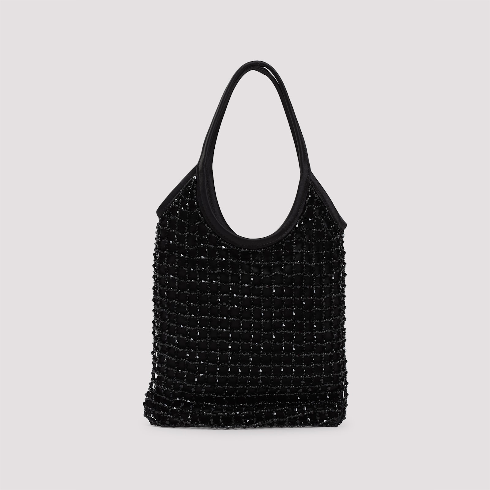 Miu Miu Women Embellished Satin Handbag In Nero