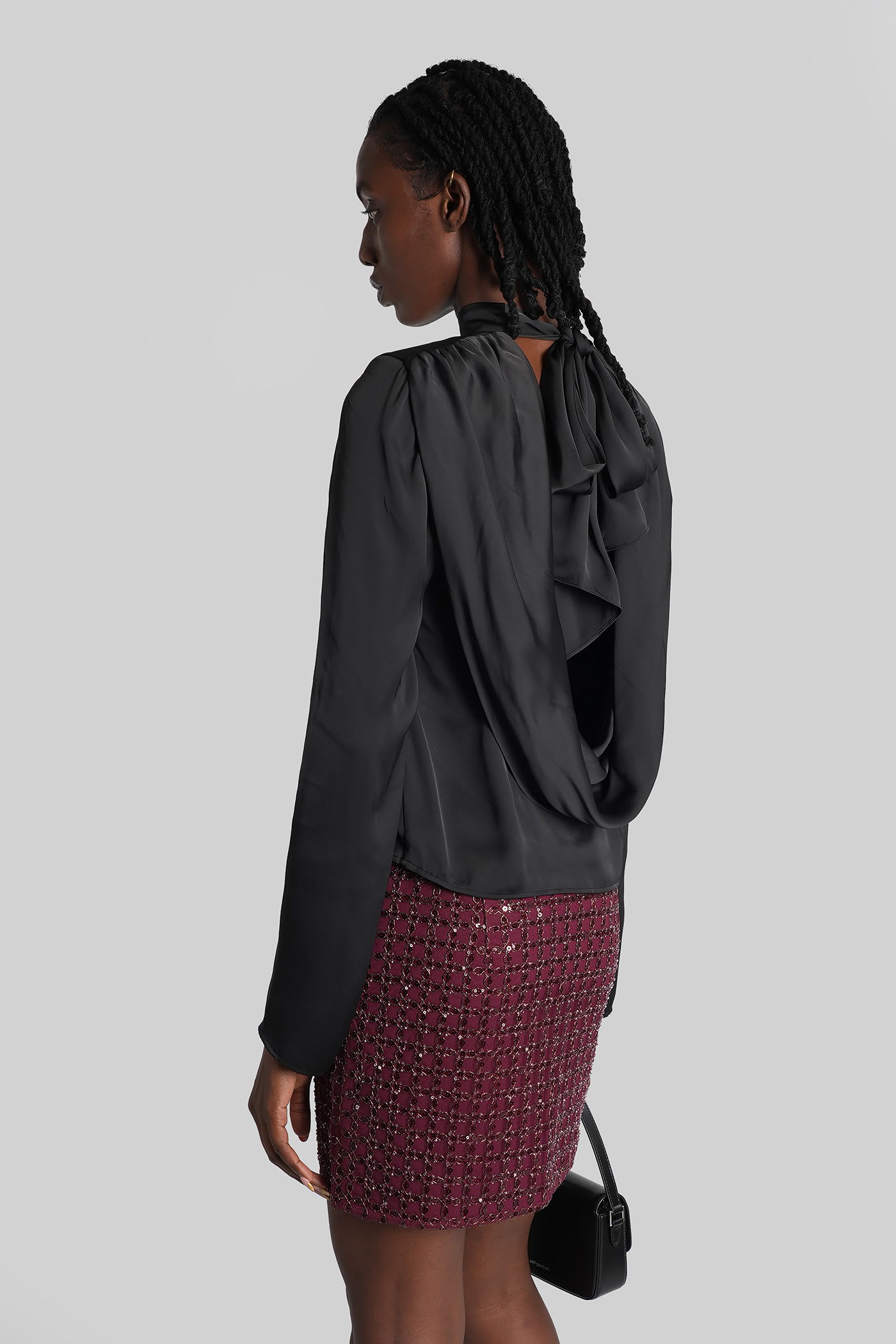 Rotate Birger Christensen Topwear In Black Polyester In Black