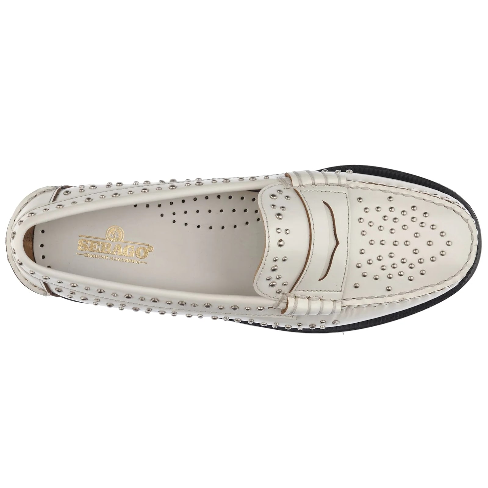 Shop Sebago Dan Studs Woman In White
