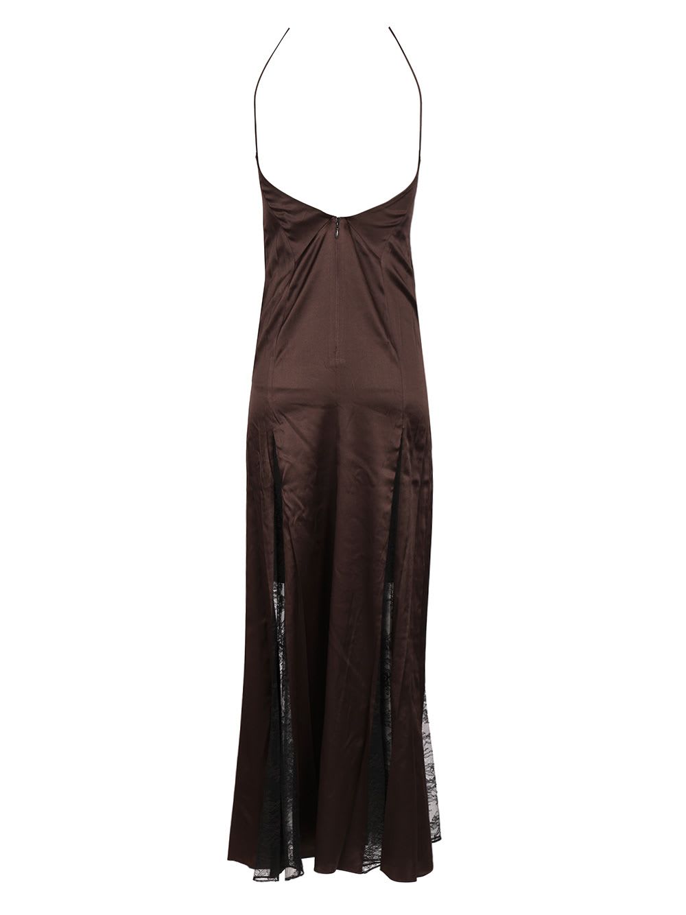 Staud Trinity Silk Dress Dresses Light Blue In Brown