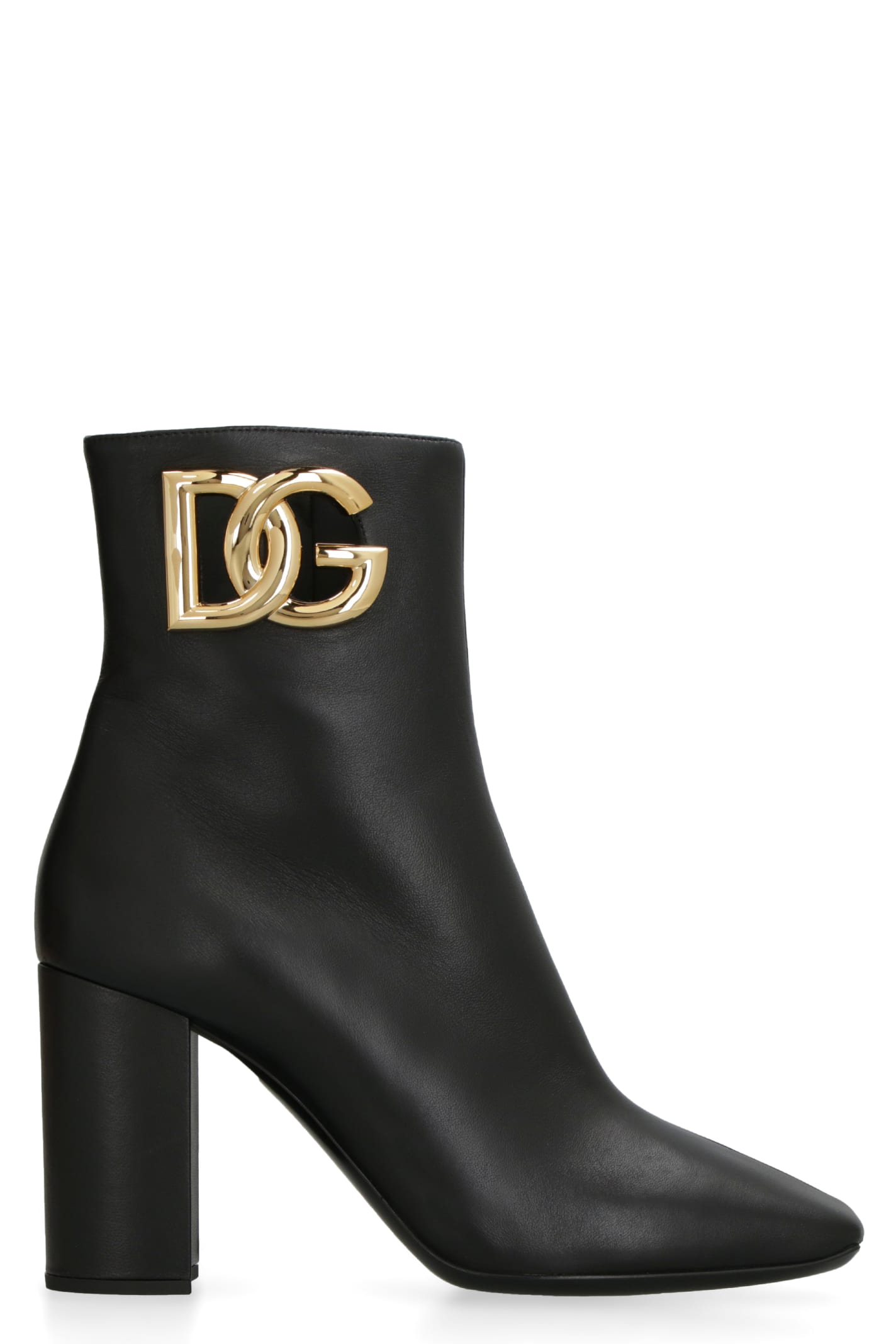 Shop Dolce & Gabbana Jackie Nappa Ankle Boots In Black