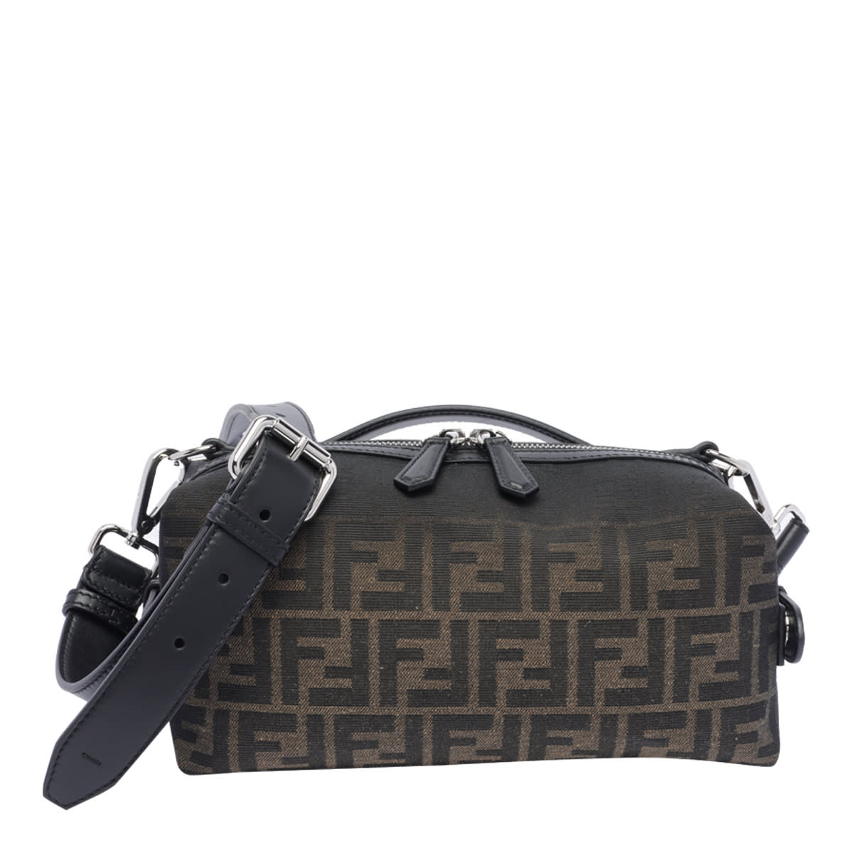 Shop Fendi Small  Siesta Ff Bag In Brown