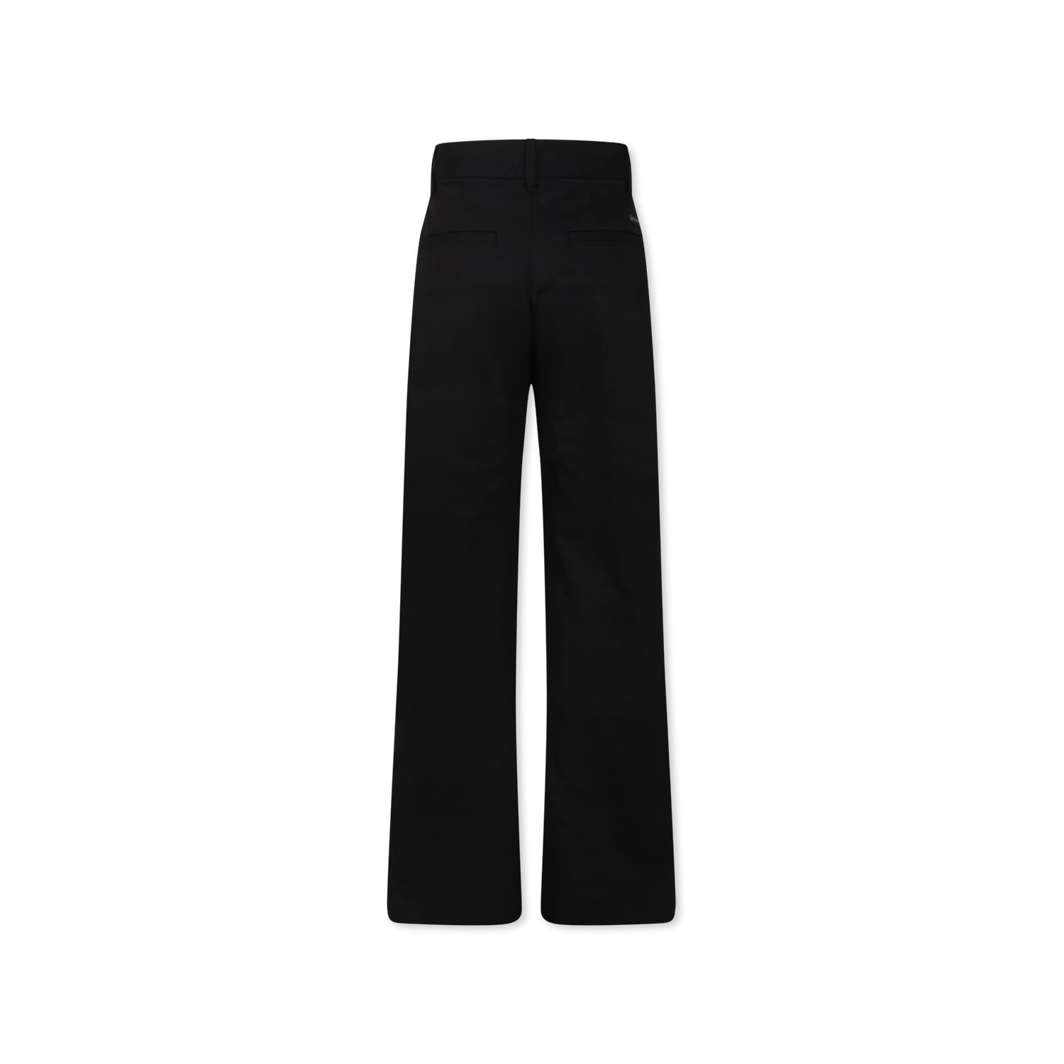 Calvin Klein Black Trousers For Boy With Logo In Black