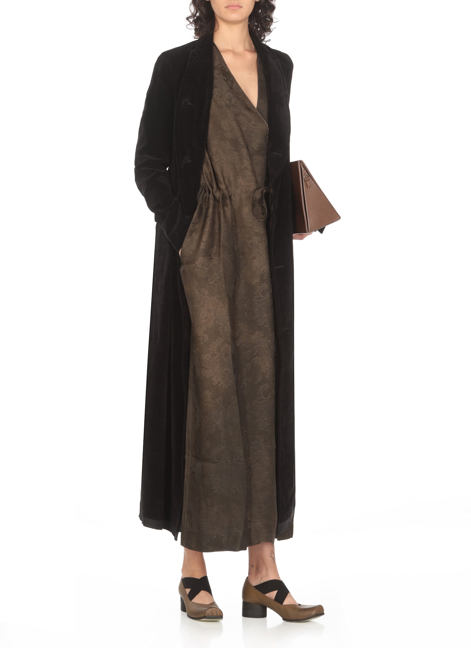 Uma Wang Cigna Coat In Black