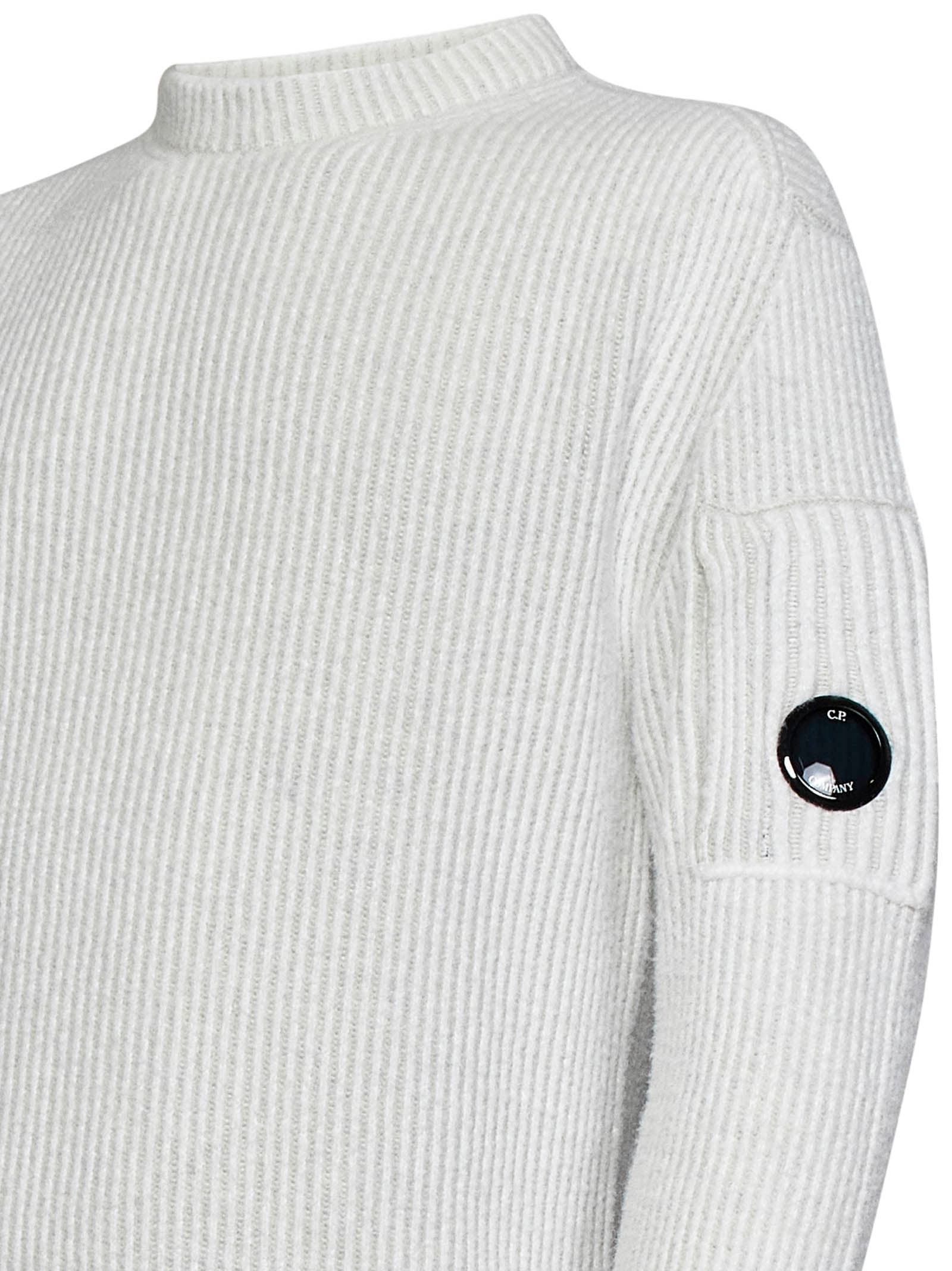 Shop C.p. Company Sweater In White