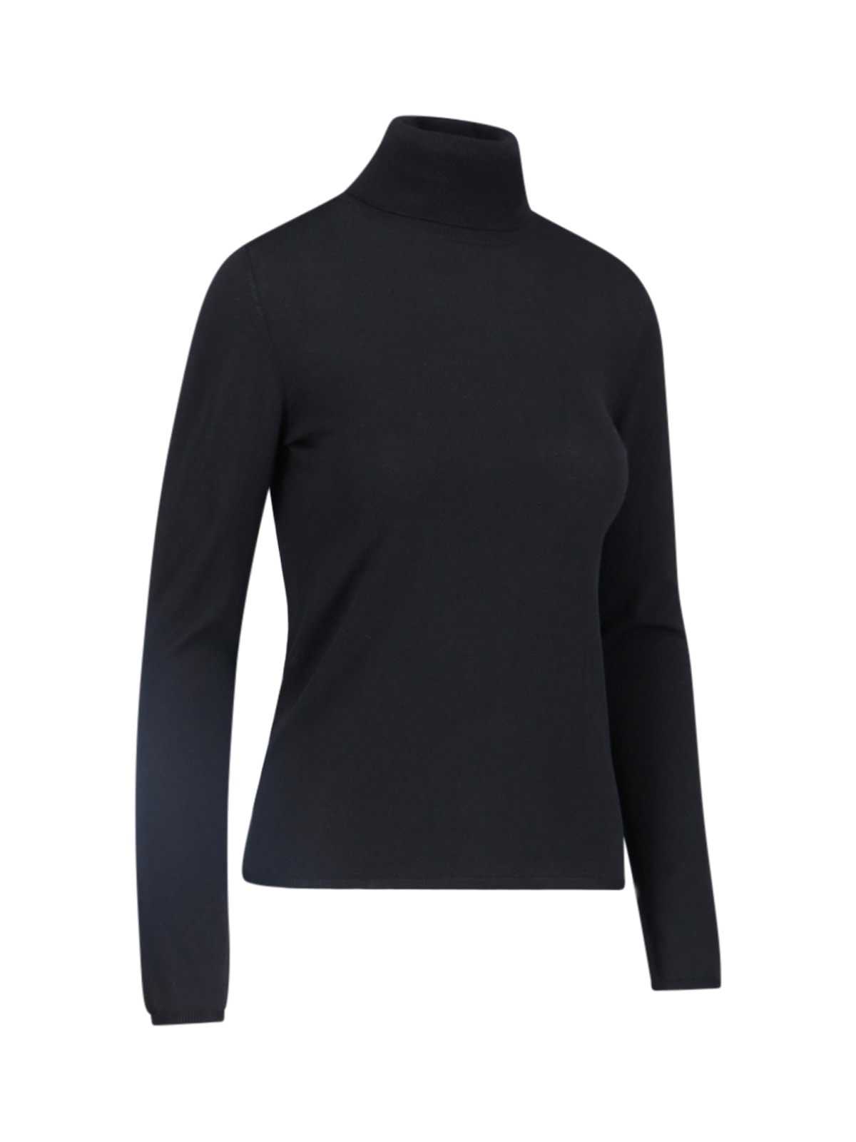 Shop Zanone Turtleneck Flexwool In Nero