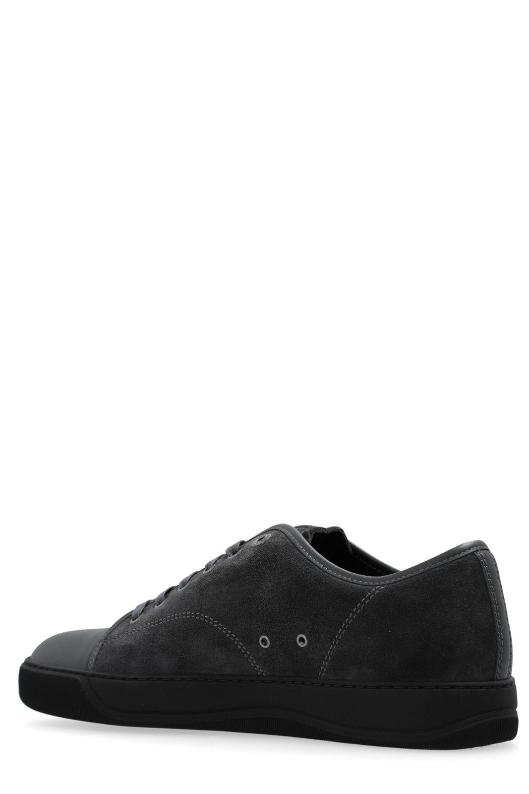 Shop Lanvin Dbb1 Lace-up Sneakers In Black