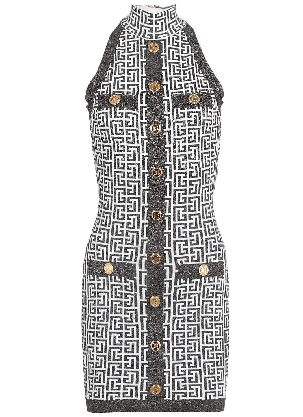 Balmain Monogram Knitted Dress