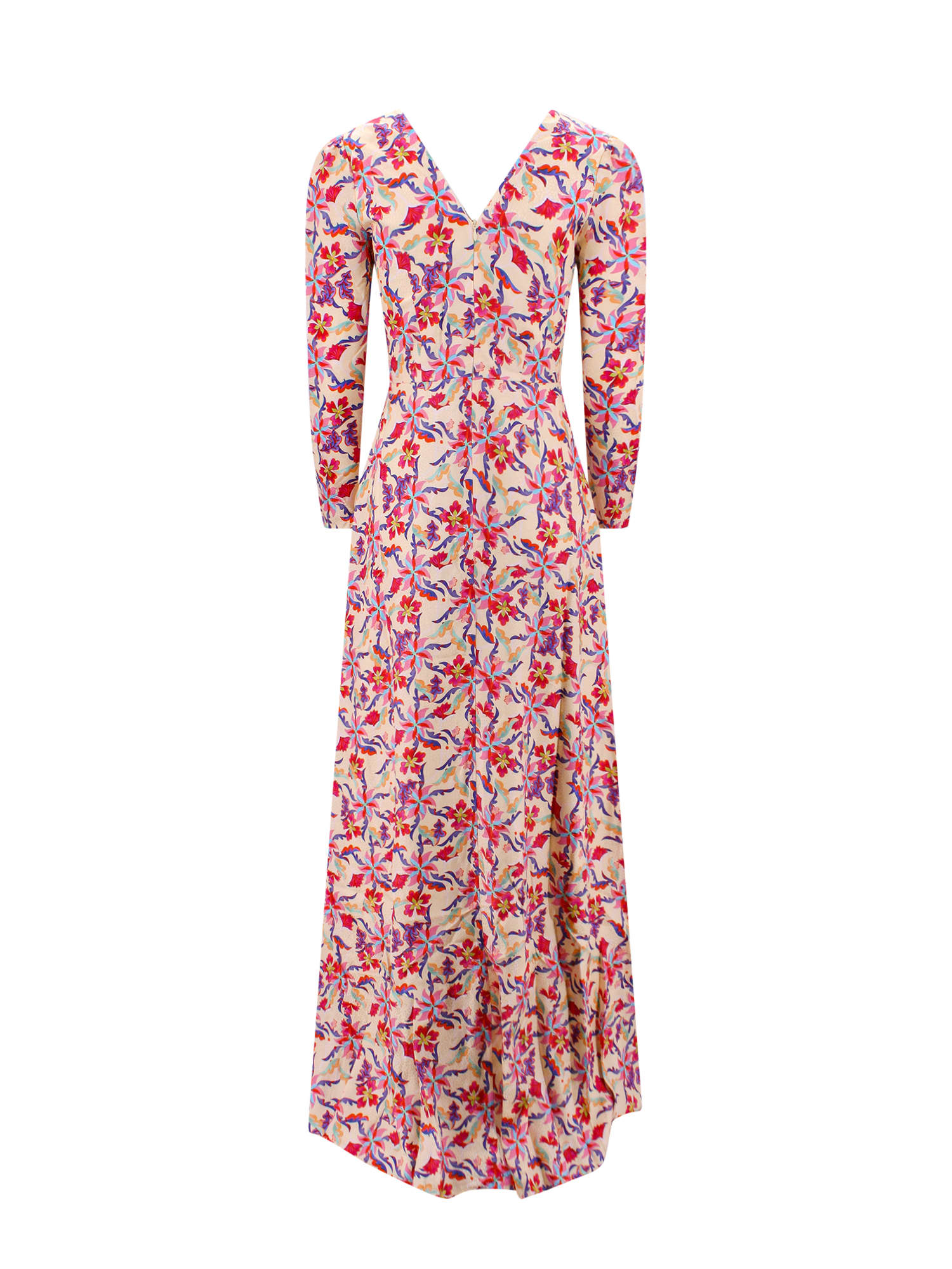 Shop Saloni Margot Dress In Freesia Bloom