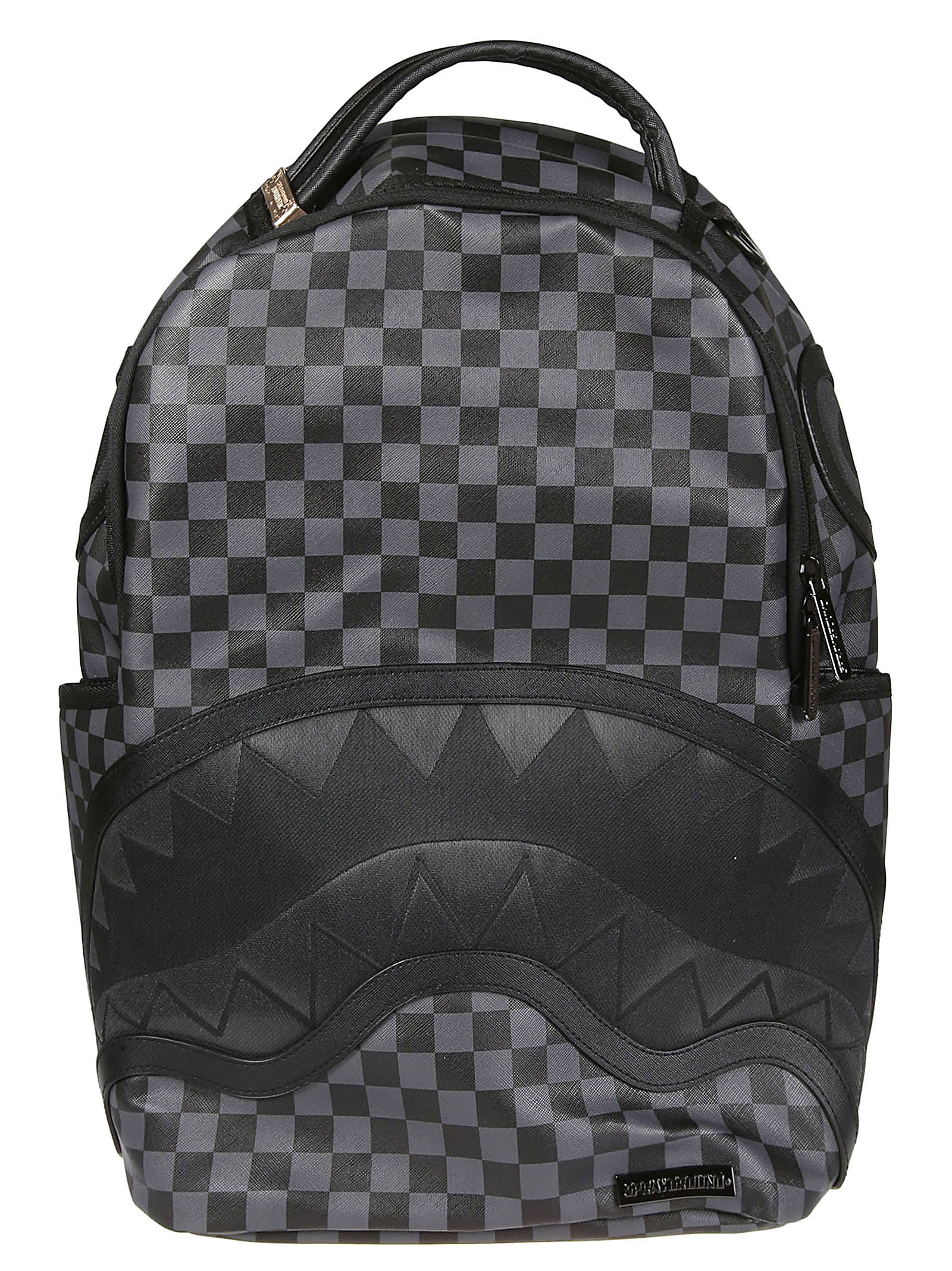 Checkered Fiber Optic Shark Backpack