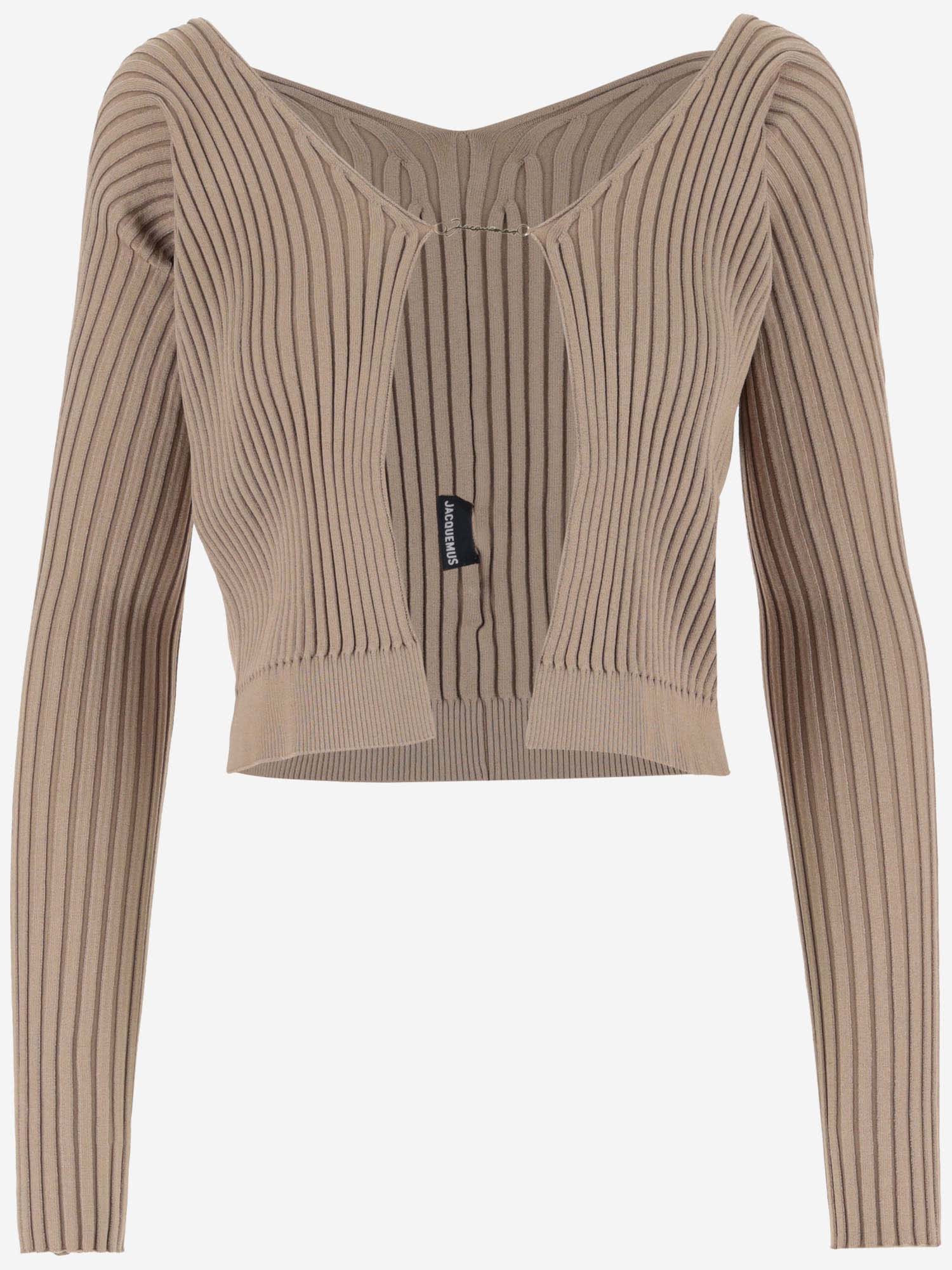 Shop Jacquemus La Maille Pral Longue In Beige