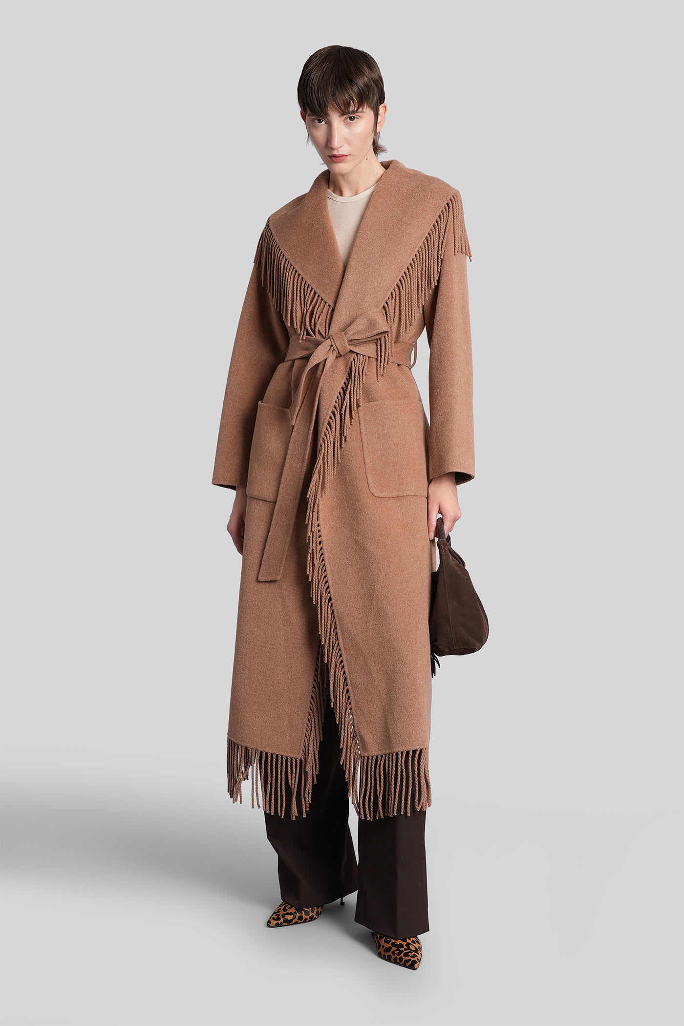 Simkhai Carrie In Camel Wool In Brown