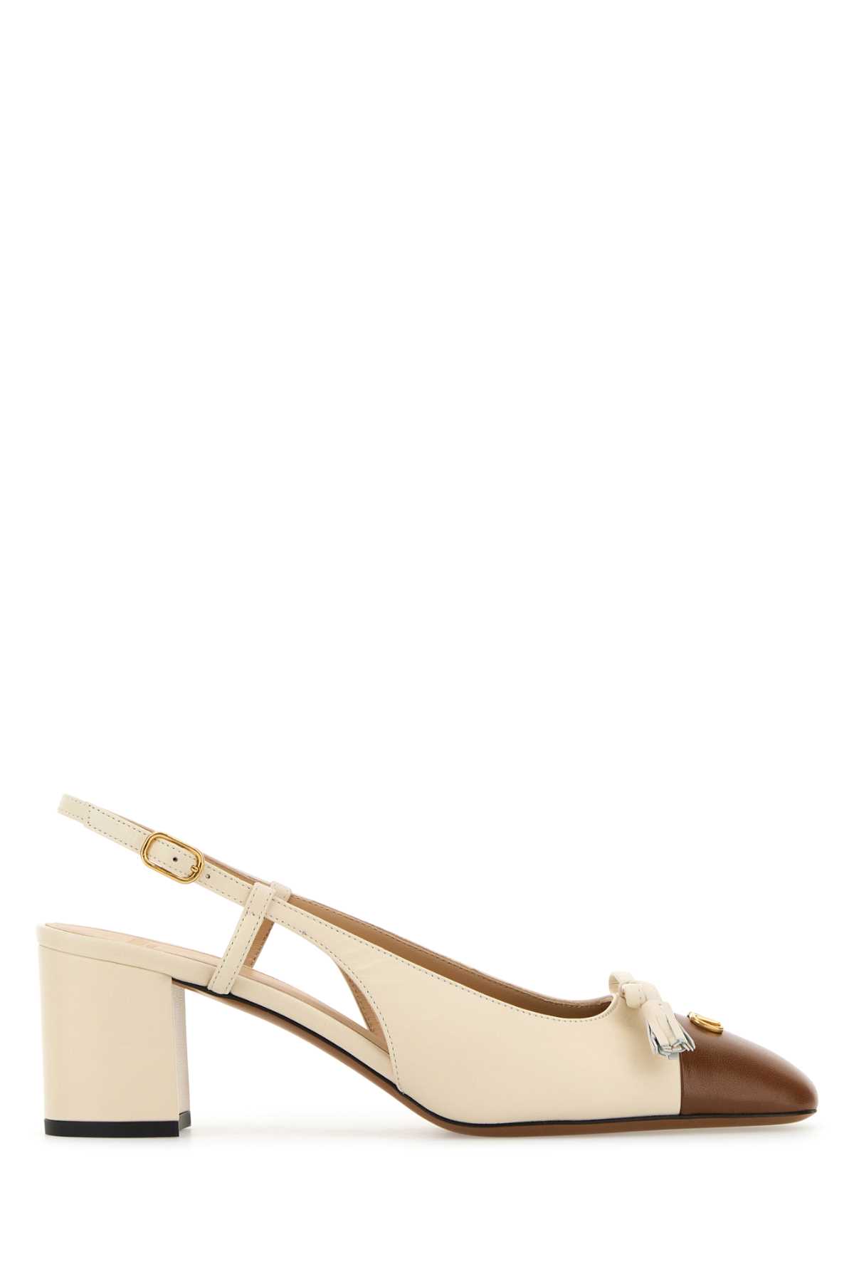 Sand Leather Vlogo Signature Pumps