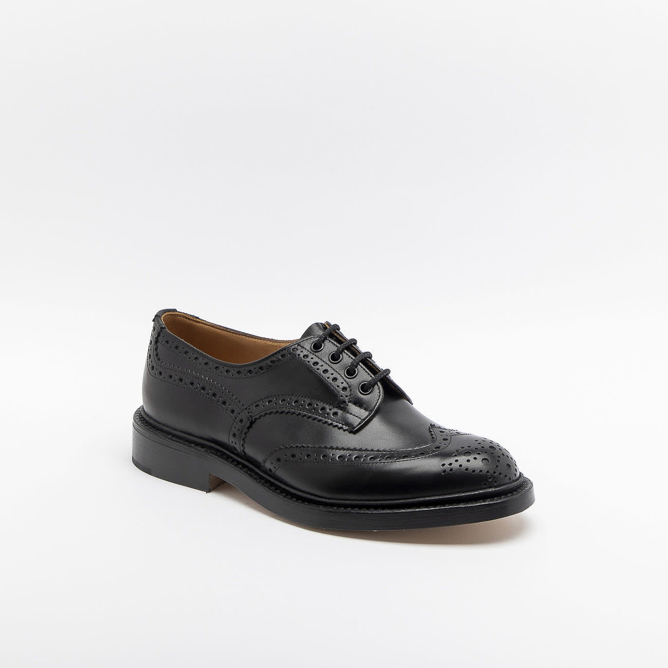Bourton Black Box Calf Derby Shoe (leather Sole)