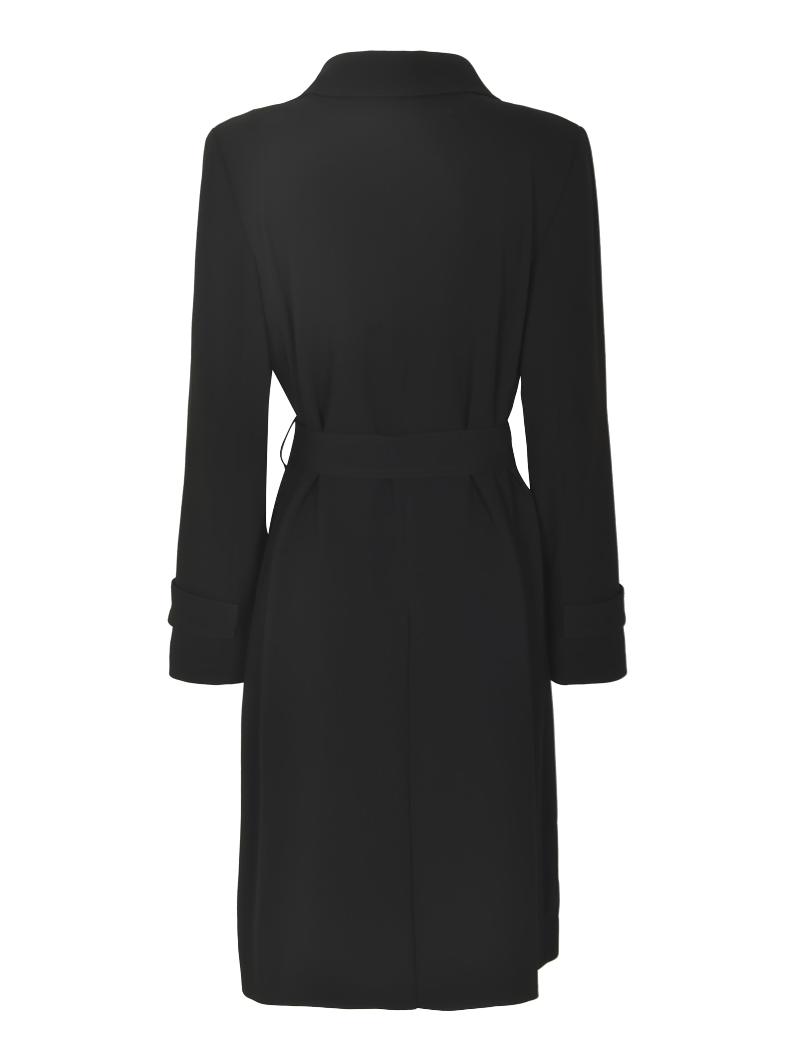 Shop Theory Tie-waist Classic Trench In Black