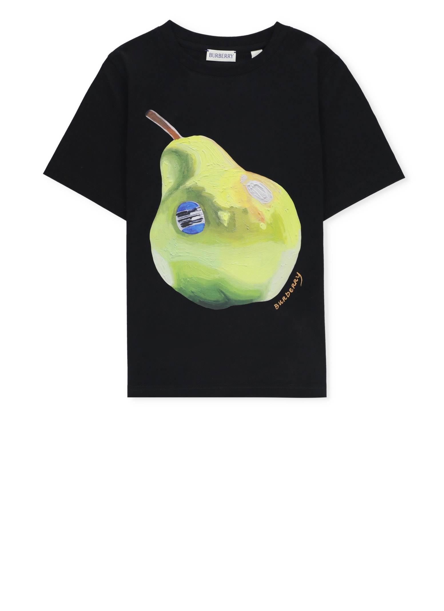 Burberry Kids' Cedar Pear T-shirt In Black
