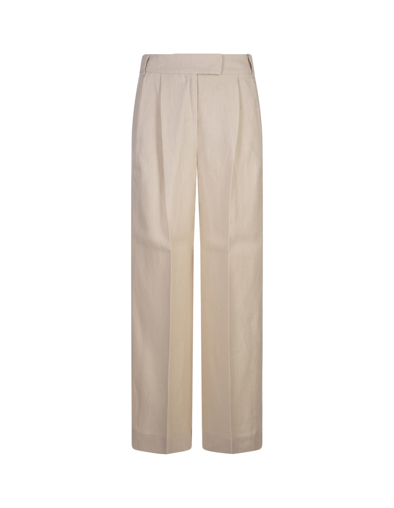 Shop 's Max Mara Beige Lira Trousers In Brown