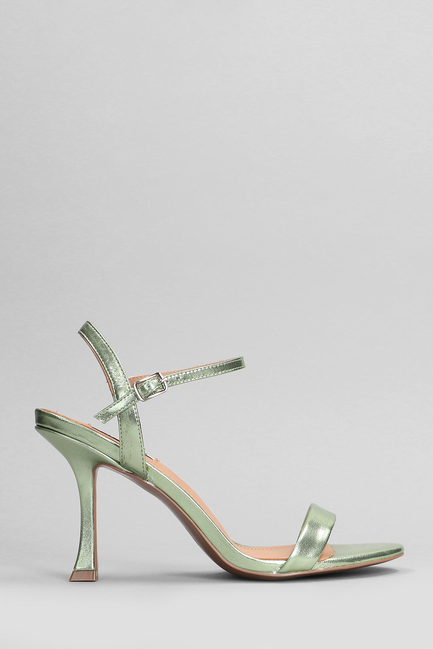 Lotus 85 Sandals In Green Leather