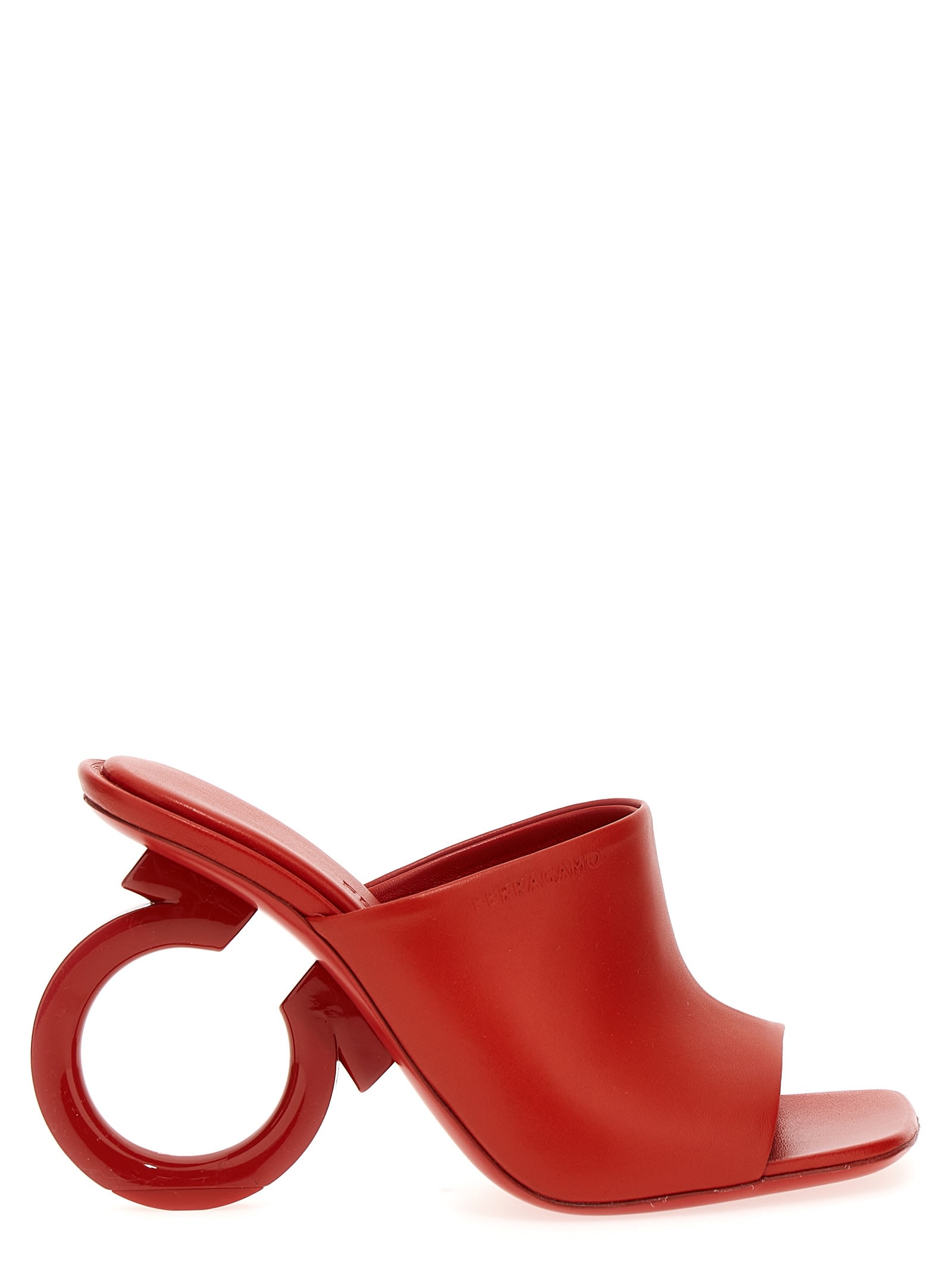 Shop Ferragamo Astro Sandals In Red