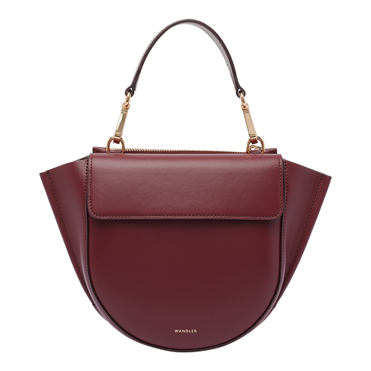 Wandler Mini Hortensia Top-handle Cross Body Bag In Red