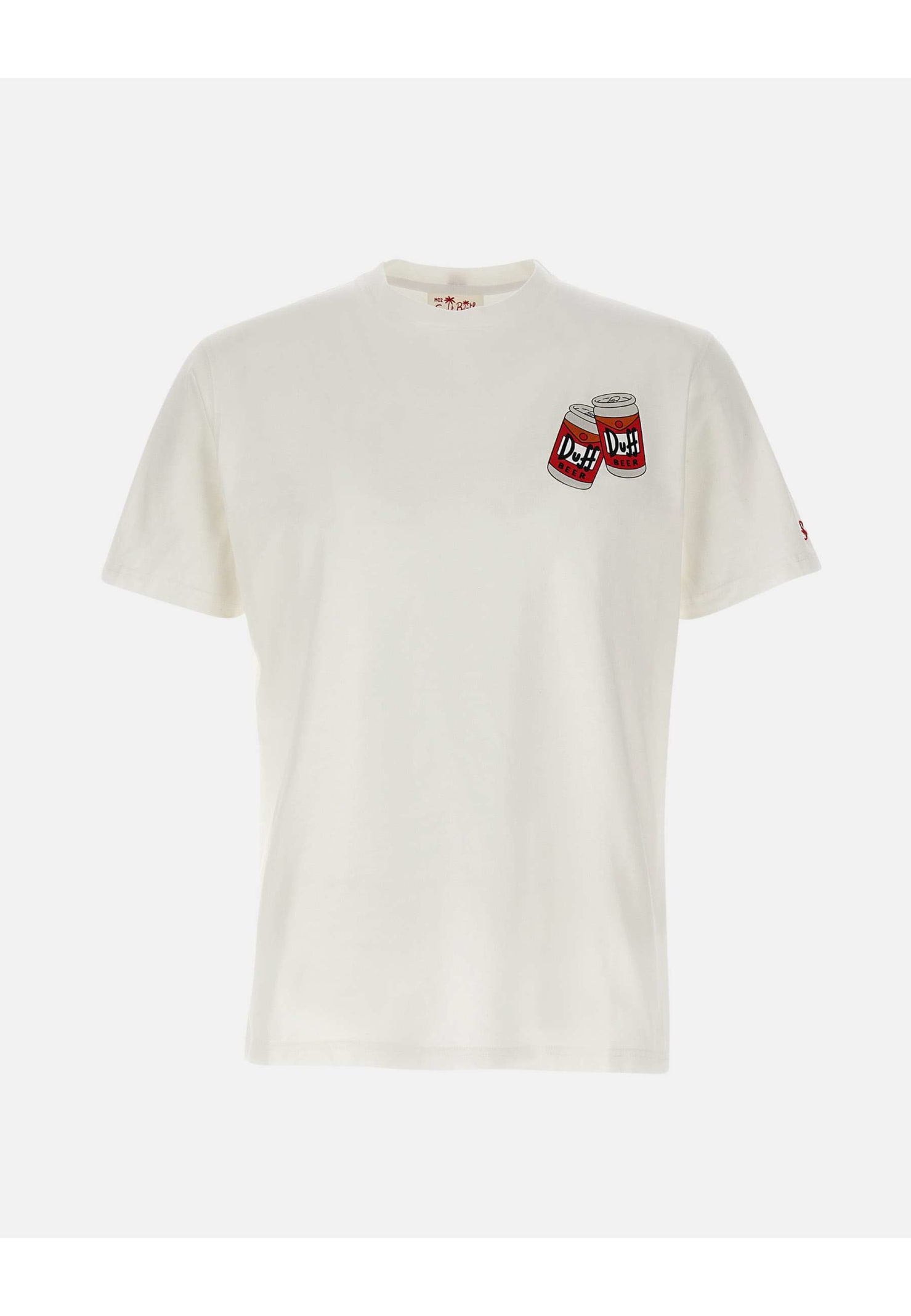Shop Mc2 Saint Barth Duff Can Cotton T-shirt In White