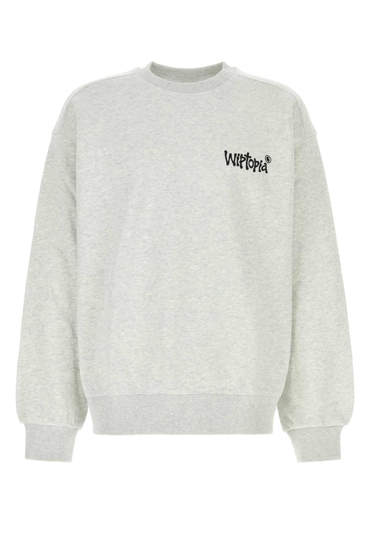 Carhartt Wip Light Grey Cotton Blend Wiptopia Sweatshirt In White