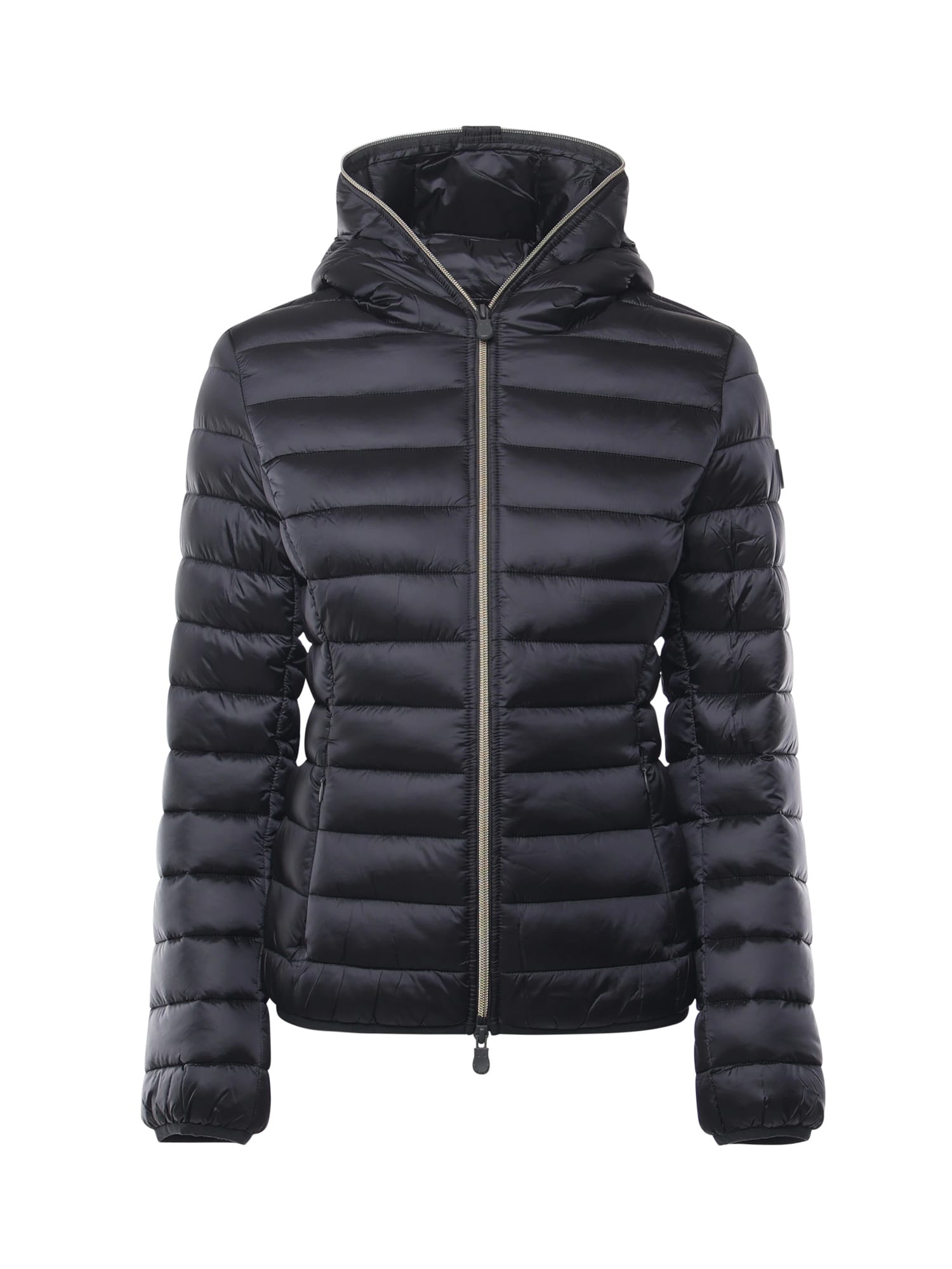 Save The Duck Vicky Short Hooded Basic Jacket In Blue
