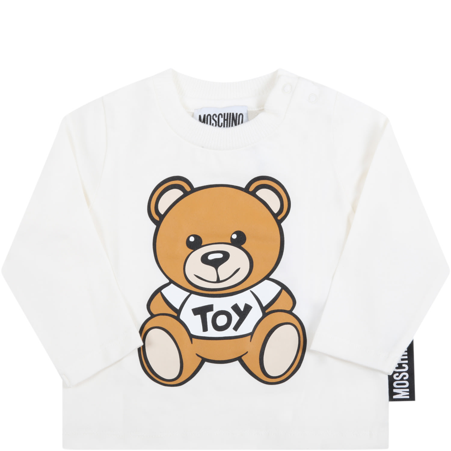 Moschino White T-shirt For Baby Kids With Teddy Bear