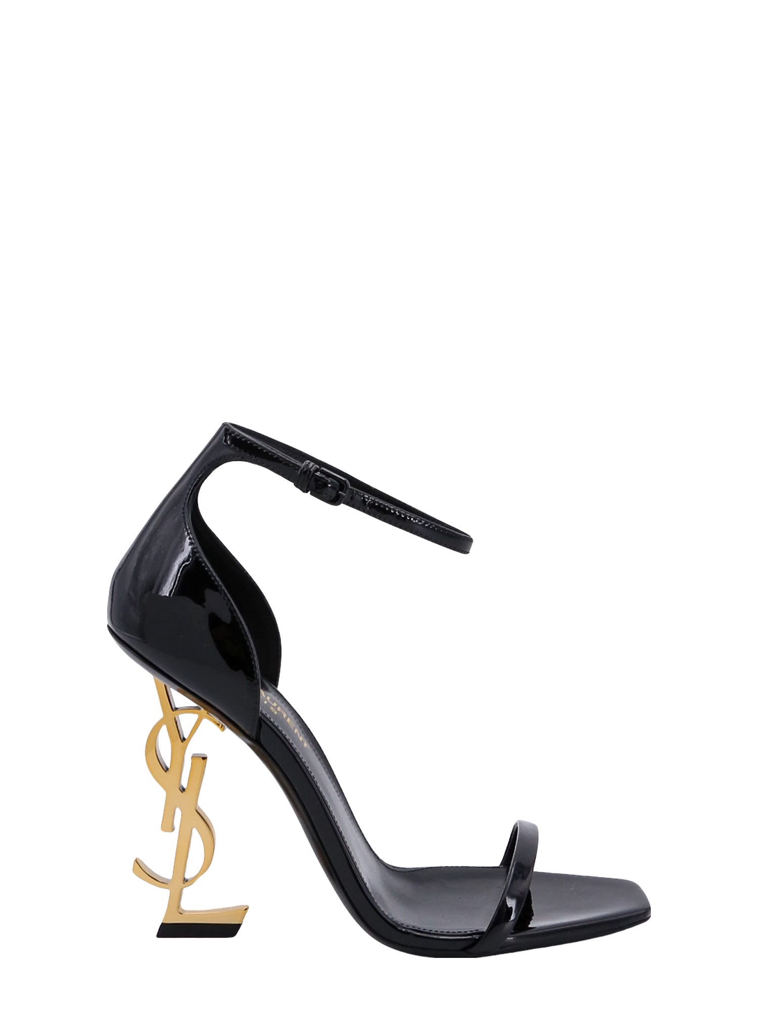 Shop Saint Laurent Opyum Sandals In Black