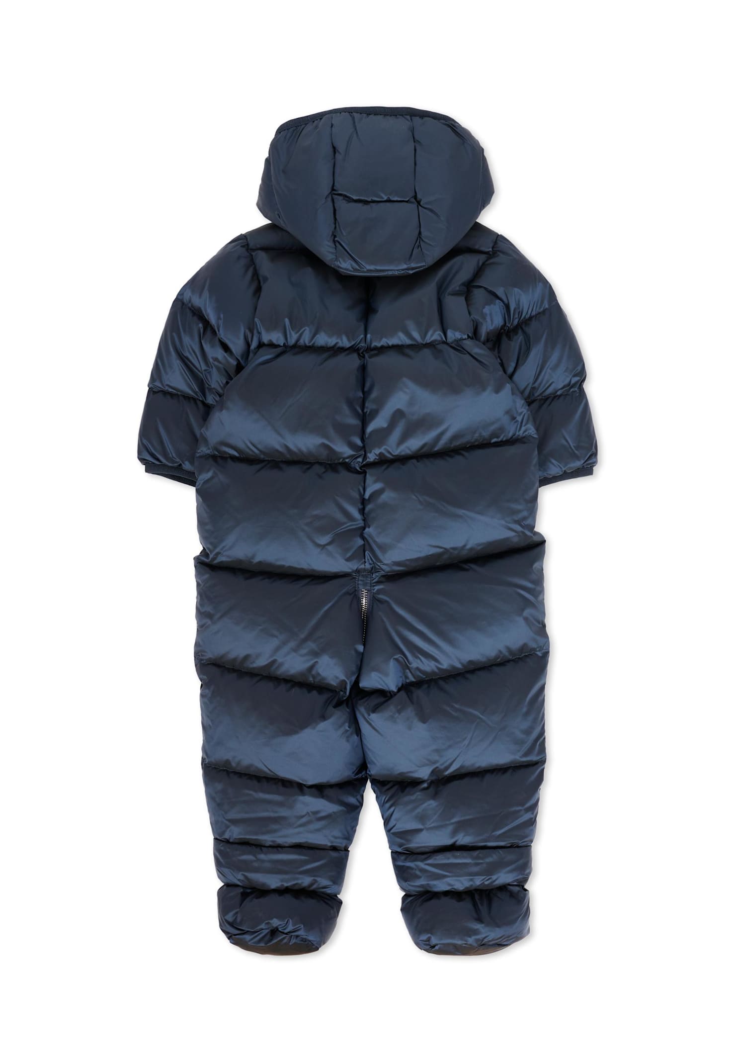 Colmar Blue Down Jacket For Babykids With Logo In Blue