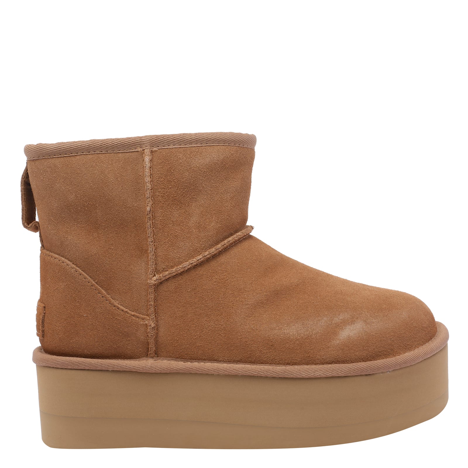 Ugg Classic Ultra Platform Booties In Brown