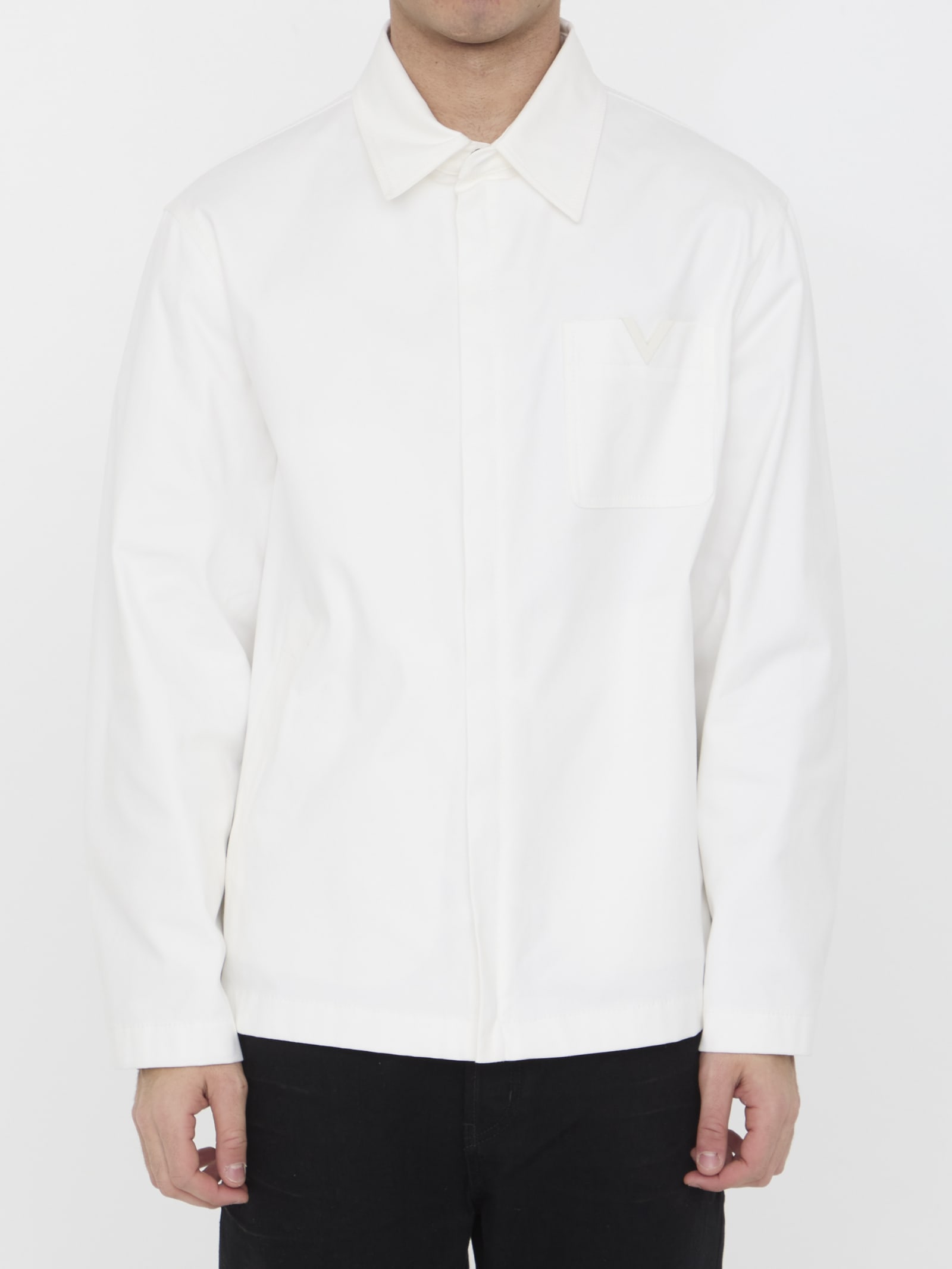 Valentino V Detail Jacket In White