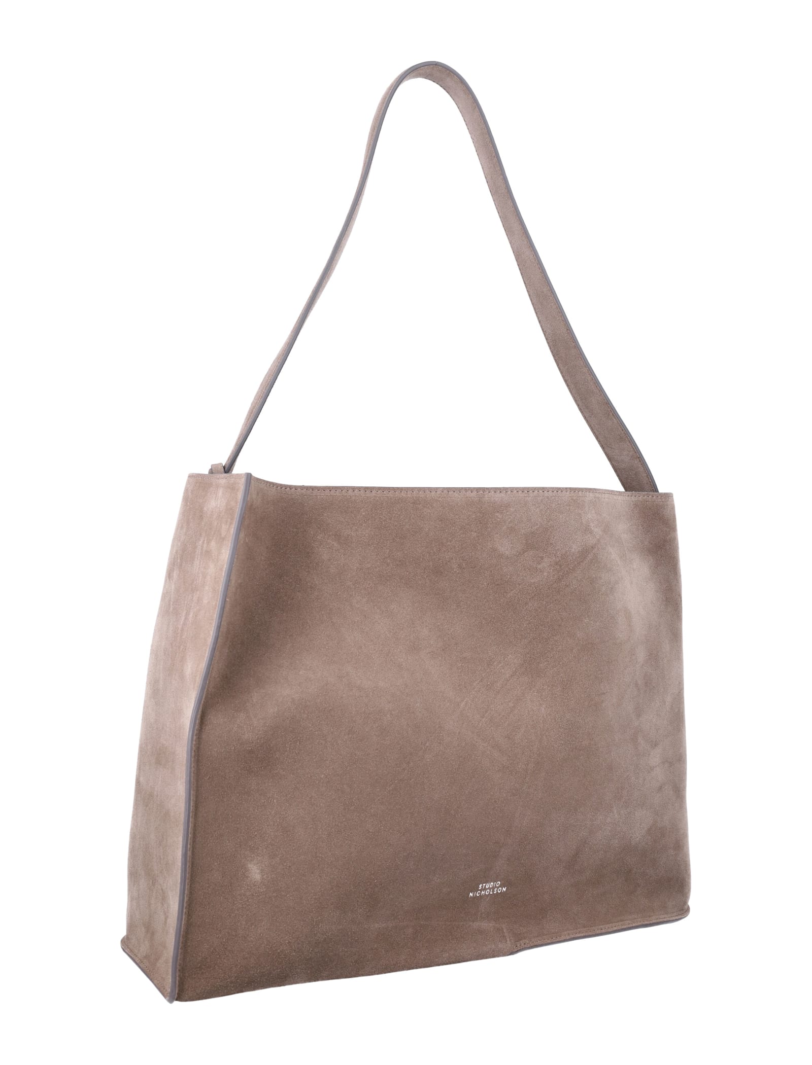 Studio Nicholson The Reflection Suede Tote Bag In Clay